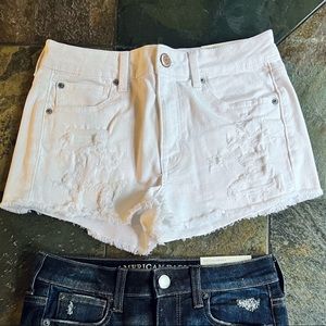White NEW A&E Shorts!